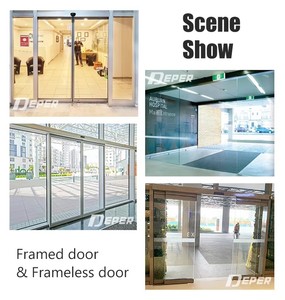 Cửa tự động nhà khai thác DC động cơ không chổi than Kính Điện trượt điều khiển từ xa cửa mở cho khung/Cửa không khung - Product Image 6