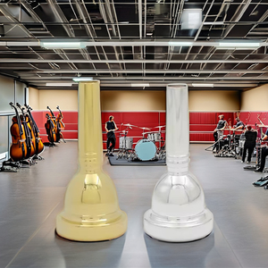 Alta calidad profesional BB oro plata amarillo Alto <span class=keywords><strong>trombón</strong></span> <span class=keywords><strong>boquilla</strong></span> 6.5AL accesorios de instrumentos de latón venta al por mayor - Product Image 2