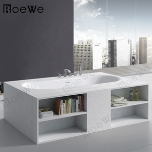 <span class=keywords><strong>Baignoire</strong></span> en pierre de fonte composite de qualité supérieure pour salle de bain baignoires d'angle mates en résine de marbre artificiel <span class=keywords><strong>baignoire</strong></span> autoportante à surface solide - Product Image 2