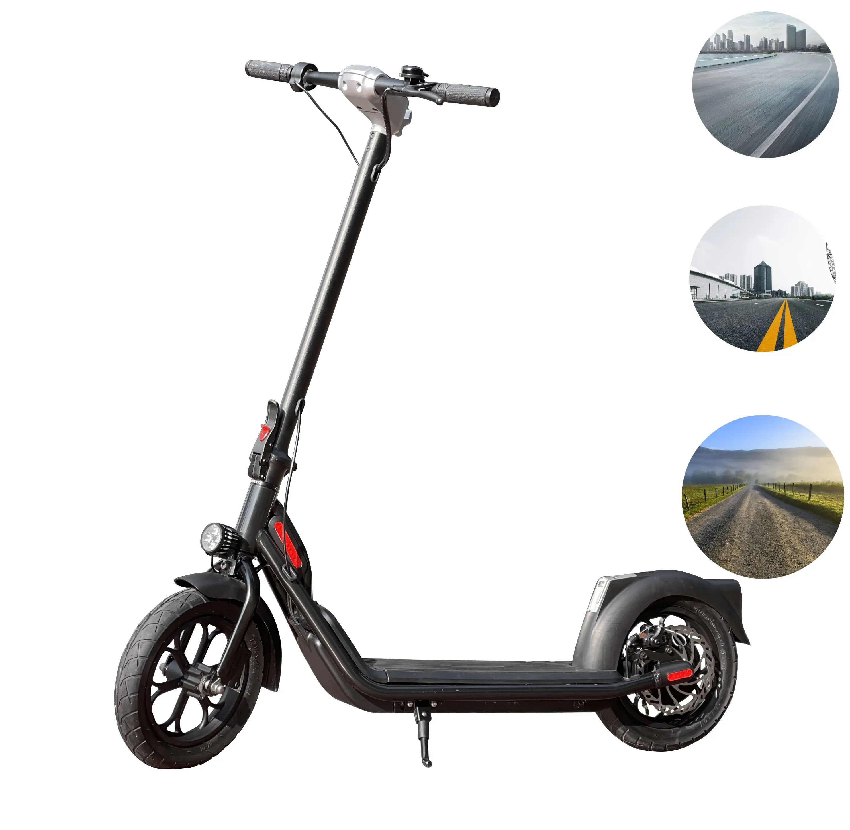 Sıcak satış yeni malzeme 12 inç büyük lastik elektrikli scooter abe 400W almanya için