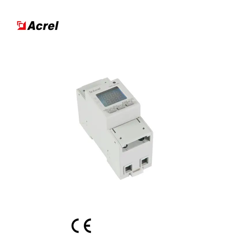 Acrel ADL200 wattmètre compteur d'énergie monophasé enregistreur de données 220v compteur d'énergie électrique RS485 maximum 80A dirext connecté