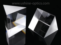 Prisme optique triangulaire équilatéral en verre, cube d'angle, lentille optique laser personnalisée, haute transmission, taille optionnelle