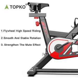 TOPKO จักรยานปั่นออกกำลังกายแบบแอโรบิค,อุปกรณ์ยิมปั่นจักรยานแบบแม่เหล็กใช้ในบ้านเชิงพาณิชย์