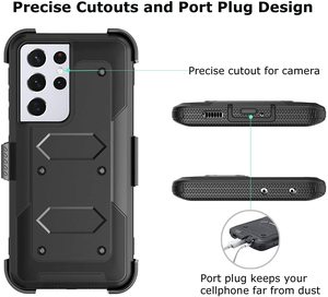Funda protectora a prueba de golpes para <span class=keywords><strong>Samsung</strong></span> <span class=keywords><strong>Galaxy</strong></span> <span class=keywords><strong>S21</strong></span> <span class=keywords><strong>Ultra</strong></span>, funda protectora con enganche para teléfono móvil - Product Image 2