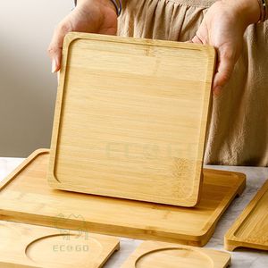 Bandeja de Sushi Rectangular de Bambú Personalizada con Acabado Lacado para Aperitivos Japoneses y Uso en Restaurantes - Product Image 2