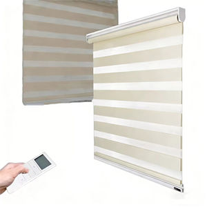 SAMADHI Electric Motorized Remote Roller Blinds for Window Zebra <b>Smart</b> Blind With App Control for Living Room or Office - Product Image 1