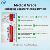 Sachet d'emballage pour kit de test rapide, anti-contrefaçon, traçabilité, barrière humidité-oxygène, encre à faible teneur en COV, taille personnalisée, pochette OEM IVD