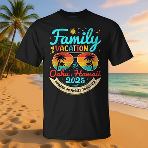 Vacances en famille à Oahu, Hawaï 2025, t-shirt pour créer des souvenirs ensemble - Product Image 3