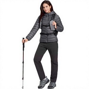 Women's Breathable Quilted Printed Knitted Canvas Waterproof Puffer Jacket with Free Shipping - Product Image 1