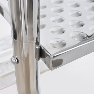 Davey thép không gỉ 304 bước cho Hồ bơi bơm hơi đôi bên bước trên mặt đất hồ bơi thang với boong - Product Image 3