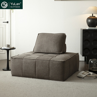 Canapé modulaire à compression haute résistance, sectionnel en mousse sans armature, mobilier moderne pour villa, cadre en mousse moulée compressée sous vide