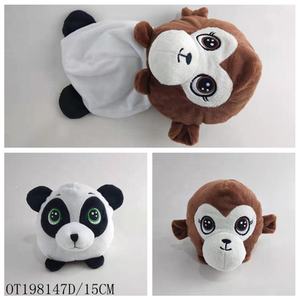 2024 suave felpa pequeño lindo Reversible peluche elefante zorro Flip muñeca para Parque de Atracciones - Product Image 6