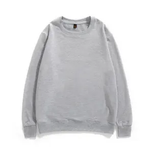 Groothandel Mannen 100% Katoen Custom Sweatshirts Oversize Hoge-Kwaliteit Truien Neutrale Sweatshirts Vlakte Sweatshirts