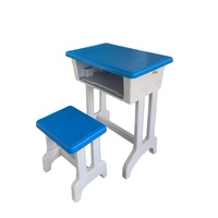 Conjunto de Muebles Escolares Económicos de Material PP Ecológico con Diseño de Esquinas Redondeadas y Colores Personalizables