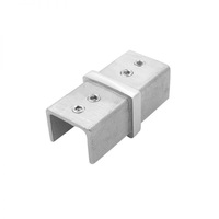 Tube carré en acier inoxydable moderne HIMOWAY avec fixation pour rail supérieur, idéal pour les applications extérieures d'escaliers et de balcons
