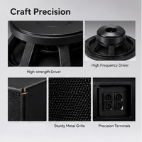 Speaker Line Array Aktif Dua Arah LS 8 Inch dengan Daya Puncak 1600W Konstruksi Logam untuk Penggunaan Panggung LA2208V/PA