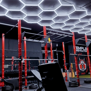 Tự Động Sửa Chữa Cửa Hàng Rửa Xe Vẻ Đẹp 5 Hình Lục Giác Hình Dạng Kết Nối LED Làm Việc Thiết Đạc Ánh Sáng Xu Hướng Hình Lục Giác Ánh Sáng Trần - Product Image 6