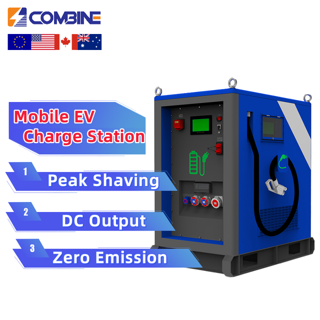 Mobile EV Charge Station 60kWh Off Grid Energy Storage System Solution 30kW Peak Shaving DC Fast Charge Lithium Battery System