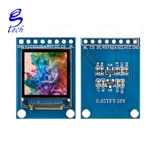 Écran LCD TFT de 0,85 pouces ST7735, petit écran avec résolution 128x128, écran carré LCD, écran couleur SPI - Product Image 1
