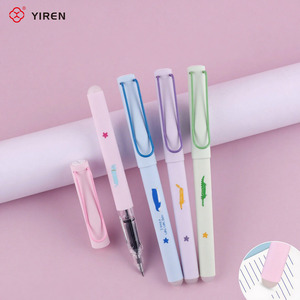 YIREN mignon Animal <span class=keywords><strong>stylo</strong></span> encre remplaçable Durable en plastique étudiant spécial papeterie avec gomme <span class=keywords><strong>stylo</strong></span> <span class=keywords><strong>plume</strong></span> - Product Image 2