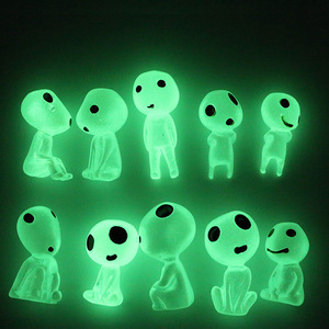 Estatua luminosa de jardín, árbol, elfos, princesa <span class=keywords><strong>Mononoke</strong></span>, Micro figura de paisaje, adorno brillante para jardinería, decoración en maceta - Product Image 4