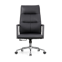 Chaise de bureau ergonomique moderne en cuir Cadeira escritorio Chaise de directeur de bureau en cuir Chaise de bureau de direction pivotante