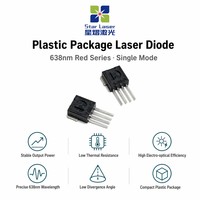 Diode laser rouge scellée en plastique SHARP GH1631IA8C 638nm 180mW pour module d'éclairage laser extérieur paysager
