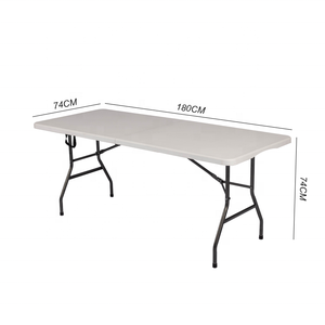 Offre Spéciale de <span class=keywords><strong>table</strong></span> et de chaises pliables en plastique de camping extérieur de 6 pieds - Product Image 3