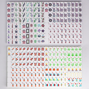 Tùy Chỉnh Ánh Sáng Màu Xanh Lá Cây Mỹ Mahjong Set, 4-Layer Tối Sang Trọng Acrylic Gạch Cho Trò Chơi Hiện Đại Đêm - Product Image 5