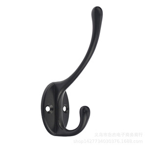 Black Antique Style Single <b>Wall</b> <b>Hook</b> 90mm Zinc Alloy Coat <b>Hook</b> For Indoor Use - Product Image 5