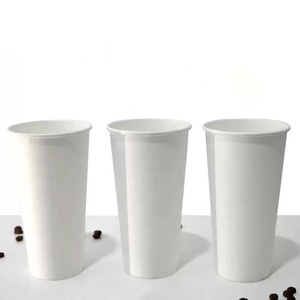 แก้วกาแฟแบบกำหนดเอง แก้วกระดาษย่อยสลายได้สำหรับเครื่องดื่มร้อน ขนาด 8 ออนซ์ 12 ออนซ์ 16 ออนซ์ สีขาว พร้อมโลโก้สำหรับร้านกาแฟ - Product Image 2