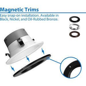 ไฟดาวน์ไลท์ LED แบบฝังเพดานทรงกลมบางเฉียบสำหรับตกแต่งภายในที่ทันสมัย ขายส่ง - Product Image 2