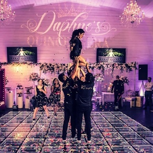 Pista da Ballo LED con Effetto Fiore, Vetro Temperato Portatile, Specchio 3D per Discoteca, Solo per Esterni, Produzione di Piste da Ballo LED 70 - Product Image 1