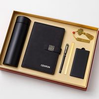 Set de Regalo Corporativo Personalizado para Empresas, Cuaderno de Papel Bordado, Vaso, Bolígrafo, Caja de Oficina, Marca CL, Modelo Gf-6001