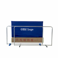 Barrières de tennis de table avec supports en PP Tailles personnalisées et logo PU/ Oxford Cloth