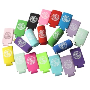 Plain Blank Neoprene Slim Foam Beer Can Cooler Sleeves Bulk Collapsible Soda Cover Coolies - Product Image 2