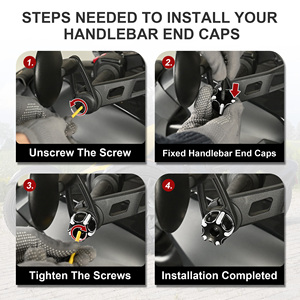 Embouts de bandes de poignée de guidon pour <span class=keywords><strong>Can</strong></span> <span class=keywords><strong>Am</strong></span> <span class=keywords><strong>Ryker</strong></span> Rally Edition Sport Ace 2019-2024 <span class=keywords><strong>Accessoires</strong></span> décoratifs de moto en aluminium - Product Image 6