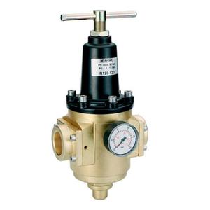 Régulateur de pression AirCom en laiton 0,5-22 bars avec manomètre pour compression d'air - Product Image 2