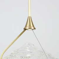 Petit luminaire suspendu en verre artistique de luxe en laiton personnalisé, lampe suspendue décorative pour îlot de cuisine, petite table à manger, chevet