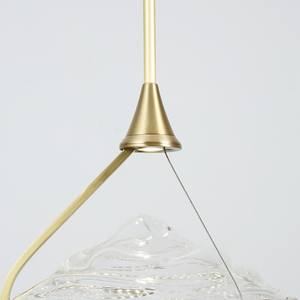 Lampe suspendue en cuivre de style nordique, de luxe léger, créative et personnalisée, à tête unique, pour restaurant, chambre à coucher ou chevet, avec cristal de designer - Product Image 4