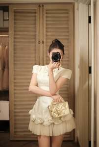 Vestido Coqueta al por Mayor para Mujer, Vestido Mini con Rosas Florales en 3D, Dobladillo de Tul Plisado, Vestido de Princesa para Fiesta de Graduación, Personalizado - Product Image 2