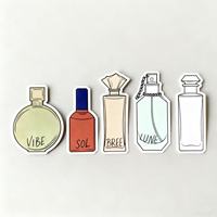 Désodorisants suspendus pour voiture 2025 en papier coton, forme bouteille de parfum personnalisée, parfum longue durée pour rétroviseur
