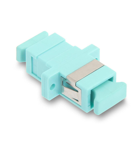 อะแดปเตอร์ไฟเบอร์ออปติก SC OM3 รุ่น AQUA ตัวเชื่อมต่อพลาสติก FTTH แบบมัลติโหมด ซิมเพล็กซ์ ชนิด Flangness - Product Image 3