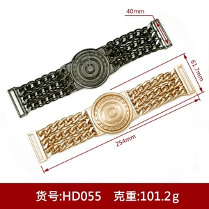 Fibbia a Catena in Lega di Zinco Placcata all'Ingrosso, Modello HD151, per Abiti da Donna, Cinture, Borse, Scarpe, Dimensione Interna 30mm - Product Image 4