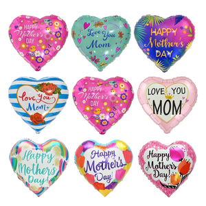 สั่งซื้อบอลลูนรูปหัวใจ HLC ขนาด 18 นิ้ว ลาย I Love You Mom สุขสันต์วันแม่ ของตกแต่งฟอยล์อะลูมิเนียมแบบใช้แล้วทิ้งสำหรับคุณแม่ ของขวัญวันแม่ - Product Image 1