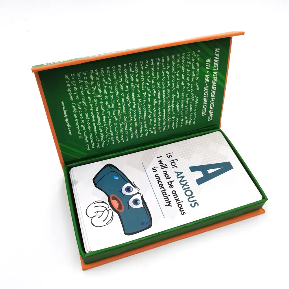 Impression de cartes flash parlantes en anglais personnalisées en gros Cartes flash éducatives pour enfants