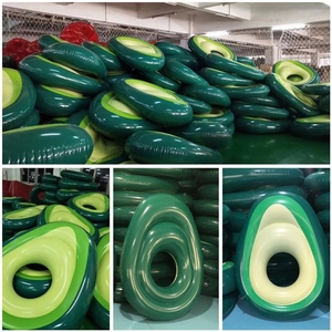 <span class=keywords><strong>Matelas</strong></span> flottant gonflable <span class=keywords><strong>pour</strong></span> <span class=keywords><strong>piscine</strong></span> d'avocat, flotteurs de plage <span class=keywords><strong>pour</strong></span> adultes, boule verte, anneau de natation d'avocat - Product Image 4