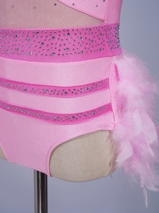 Traje de Gimnasia para Niñas, Sublimado, sin Mangas, con Pantalones Cortos, Spandex, para Danza, Entrenamiento, Práctica y Competencia - Product Image 4