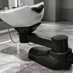 Lavacabezas Móvil Eléctrico para Salón de Belleza y Peluquería con Terapia de Agua Dividida y Elevación Eléctrica - Product Image 4