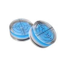 Niveau à bulle universel rond en acrylique 32x7mm avec échelles et logo personnalisé pour usine